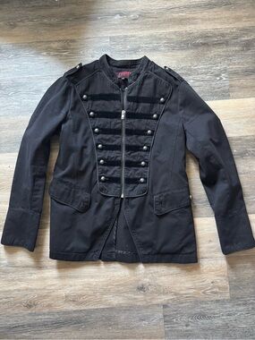 🖤 Vintage Tripp NYC Military Band Jacket — Gothic/Punk/Alt — Size XL